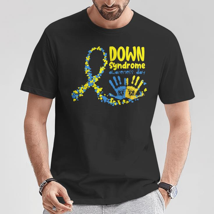 Down Syndrome Awareness Day Ribbon Down Syndrome Acceptance T-Shirt Unique Gifts