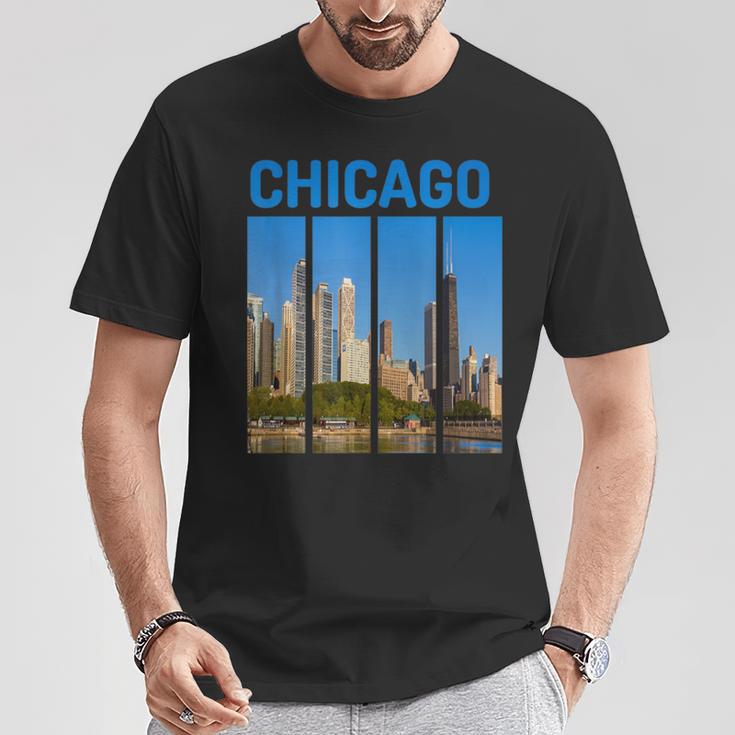 Downtown Chicago Skyline Souvenirs State Illinois T-Shirt Unique Gifts