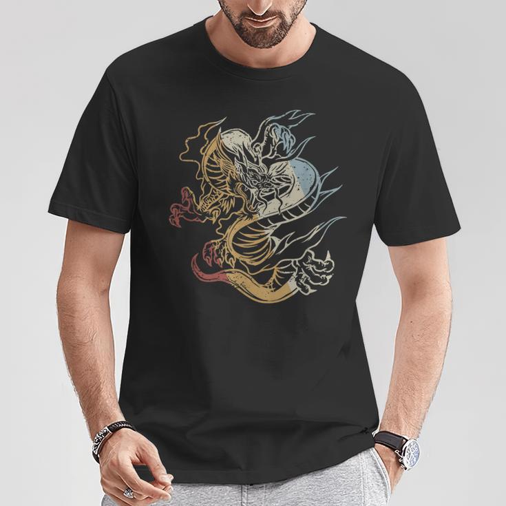 Dragon Retro Style Vintage T-Shirt Unique Gifts