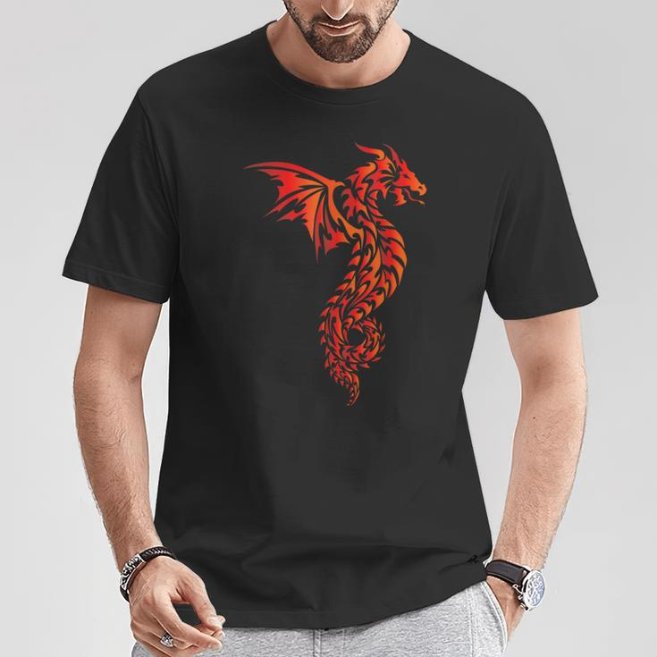 Dragon Tribal Graphic Mythical Legendary Creature Folklore T-Shirt Unique Gifts