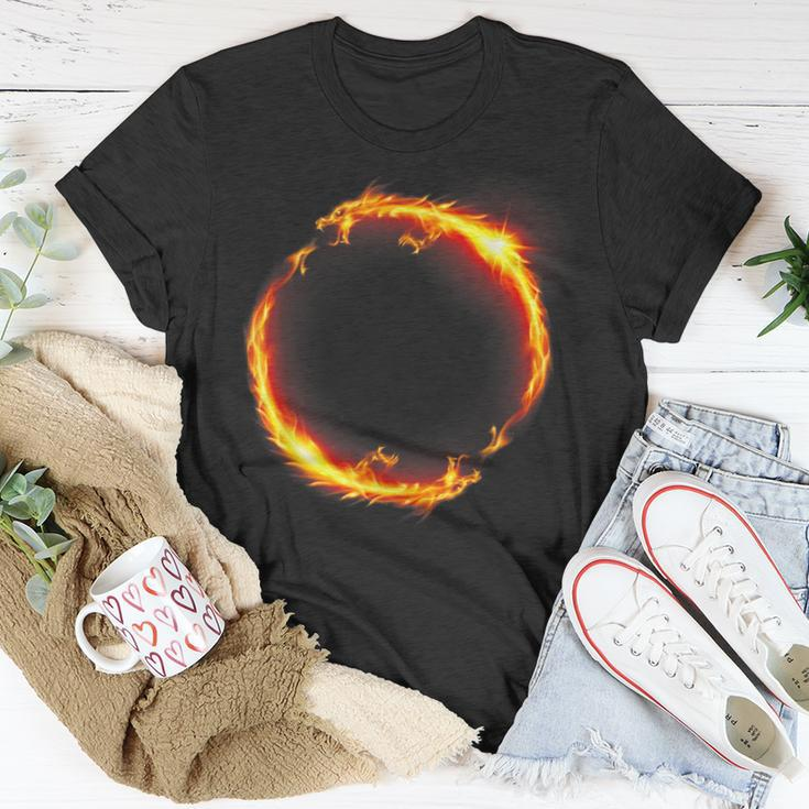 Dueling Dragons Fire Ring T-Shirt Unique Gifts