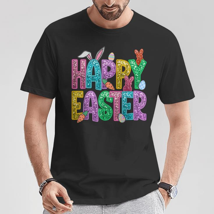 Easter Faux Sequin Bunny T-Shirt Unique Gifts