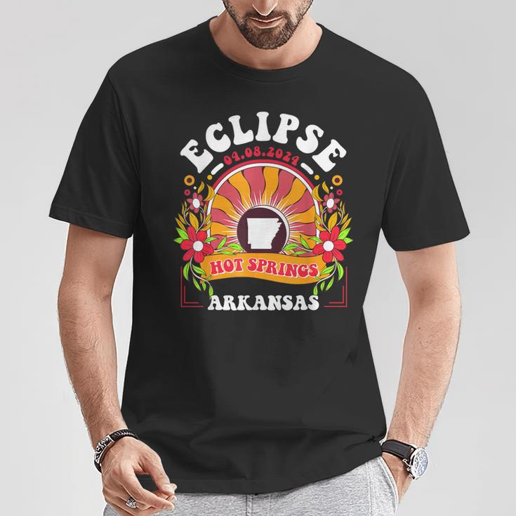 Eclipse 2024 Hot Springs Arkansas Total Solar Eclipse T-Shirt Unique Gifts