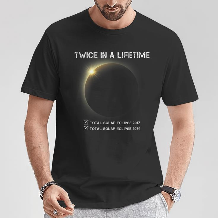 Eclipse 2024 Twice In A Lifetime T-Shirt Unique Gifts