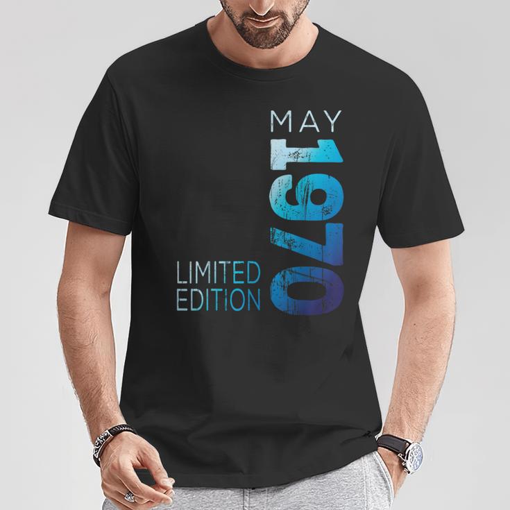 Edición Limitada Mayo 1970 Retro 1970Intage Año 1970 Camiseta unisex Regalos divertidos