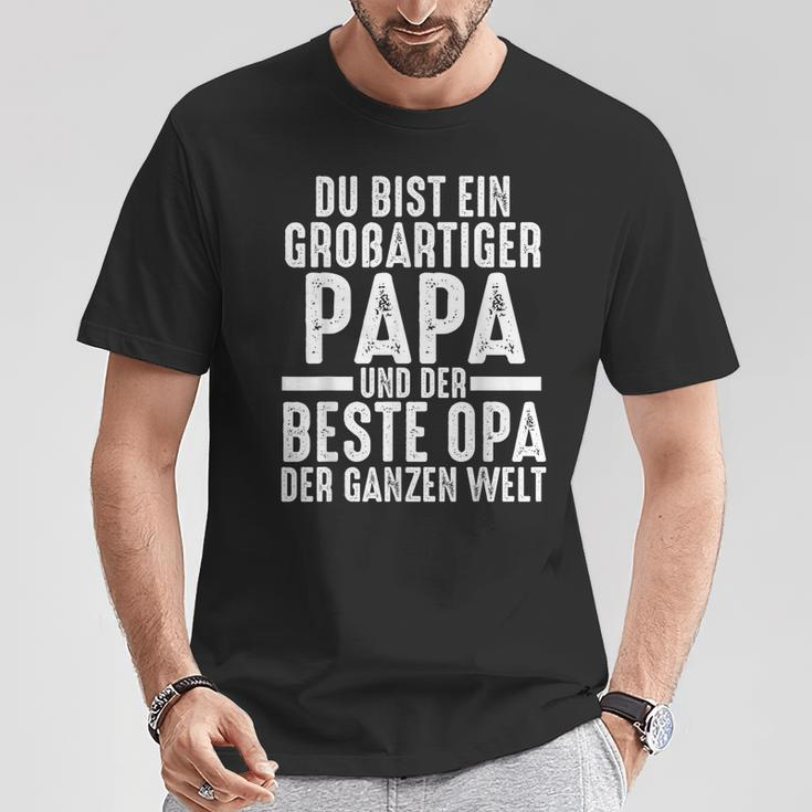 Ein Große Papa Und Der Beste Opa Papa Opa E S T-Shirt Lustige Geschenke