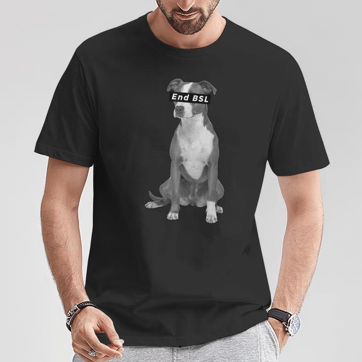 End Bsl Animal Activism Pit Bull T-Shirt Unique Gifts