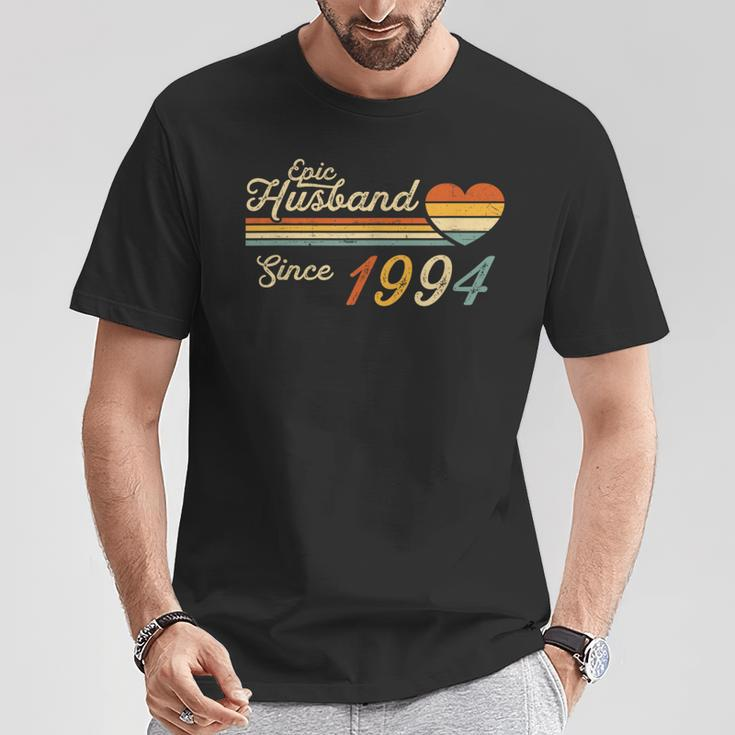 Epic Husband Since 1994 Vintage Wedding Anniversary T-Shirt Unique Gifts