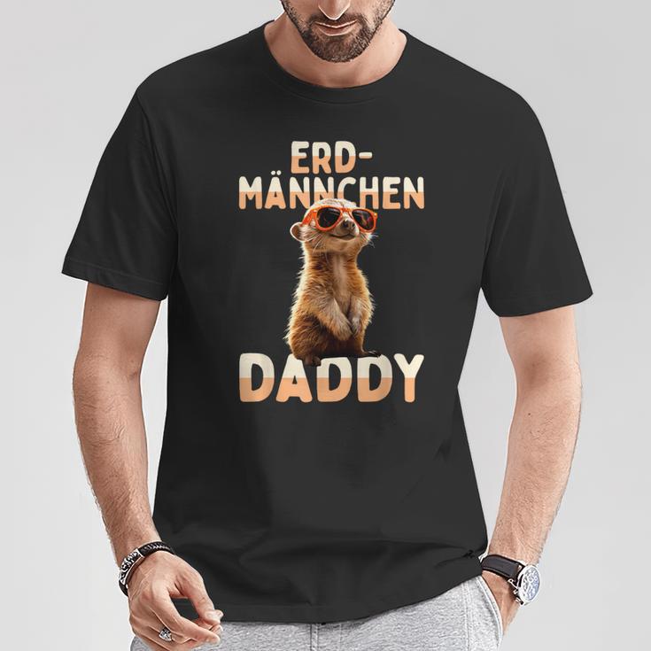 Erdmännchen Daddy Papa Dadatertagater Süßes Meerkat T-Shirt Lustige Geschenke