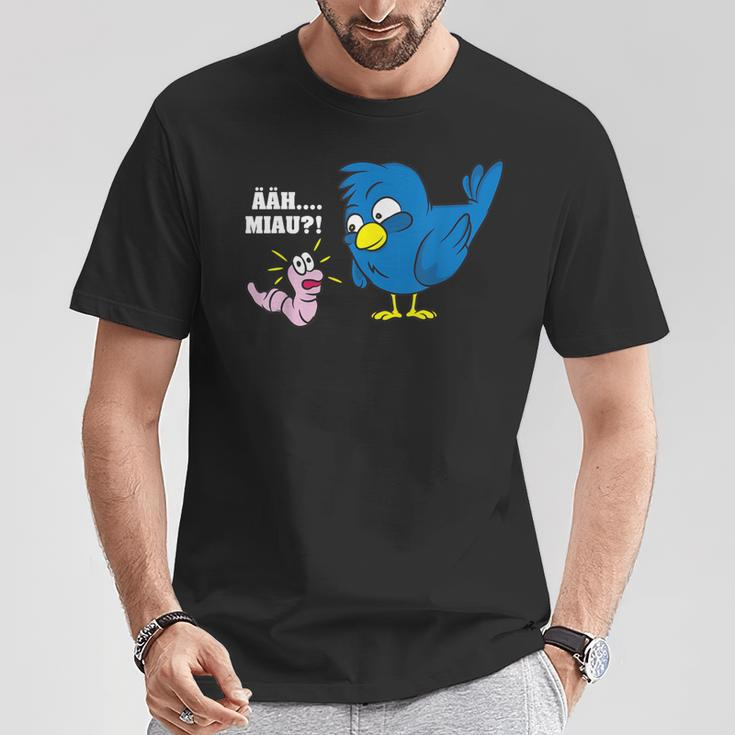 Erh Meow Bird And Worm Joke T-Shirt Lustige Geschenke