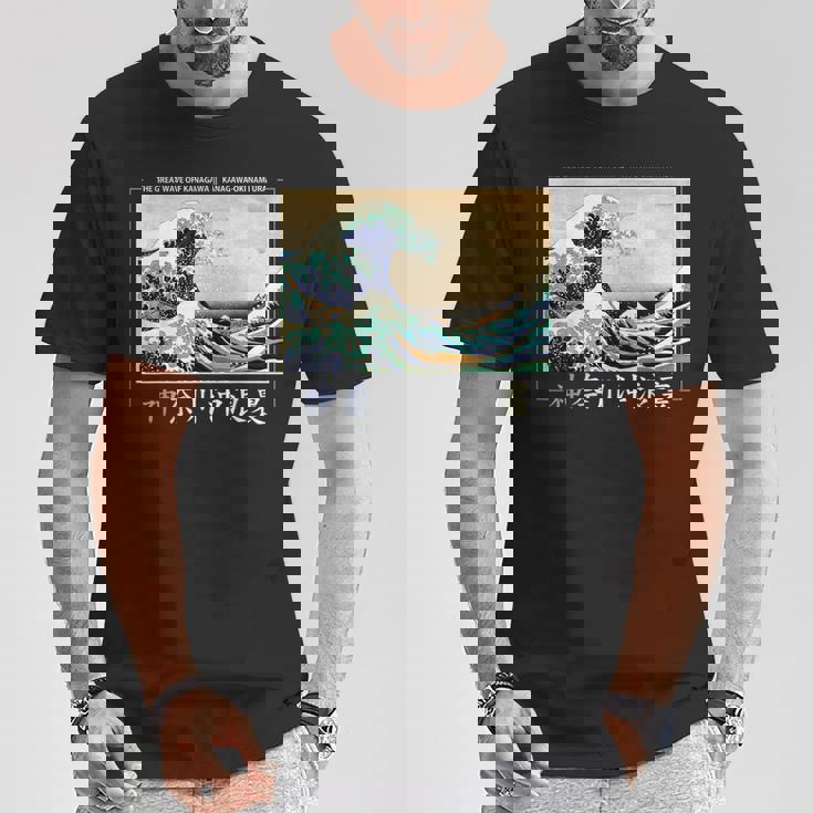 Estilo Estético De La Gran Ola De Kanagawa Camiseta unisex Regalos divertidos