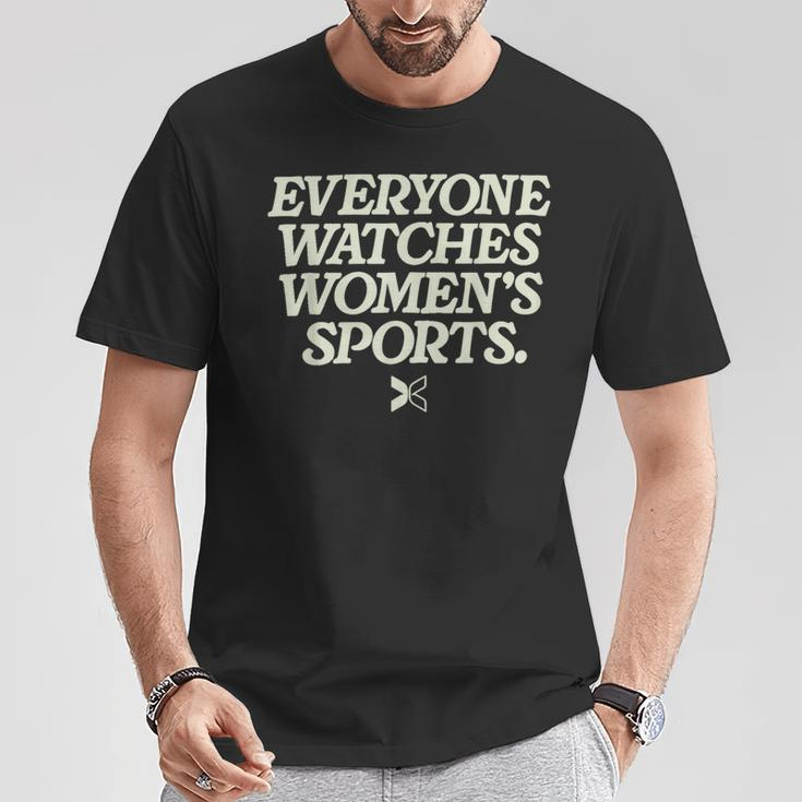Everyone Watches Women's Sports Zip T-Shirt Unique Gifts