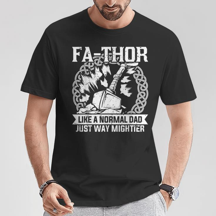Fa-Thor Fathers Day Fathers Day Dad Father T-Shirt Unique Gifts