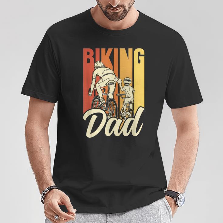 Fahrradfahrenderater Radfahren Radfahrer Fahrrad Papa Papi T-Shirt Lustige Geschenke