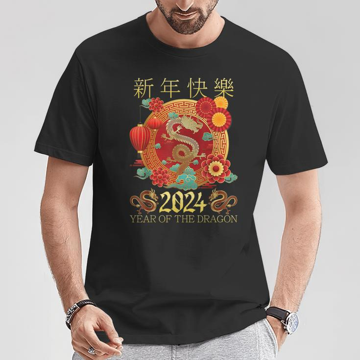 Family Happy Chinese New Year 2024 Year Of The Dragon 2024 T-Shirt Funny Gifts