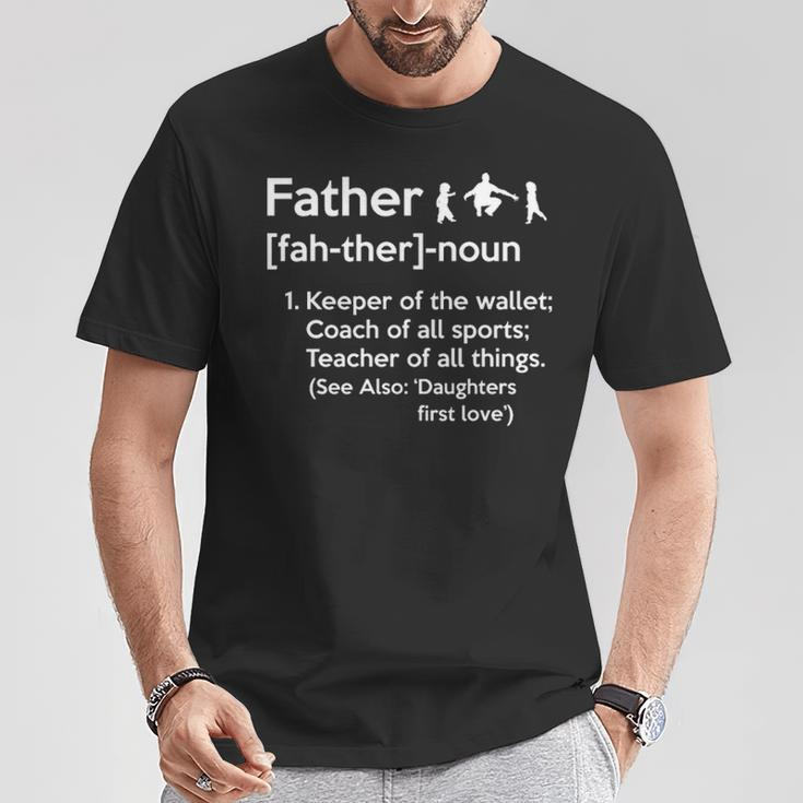 Father Noun Fathers Day T-Shirt Unique Gifts