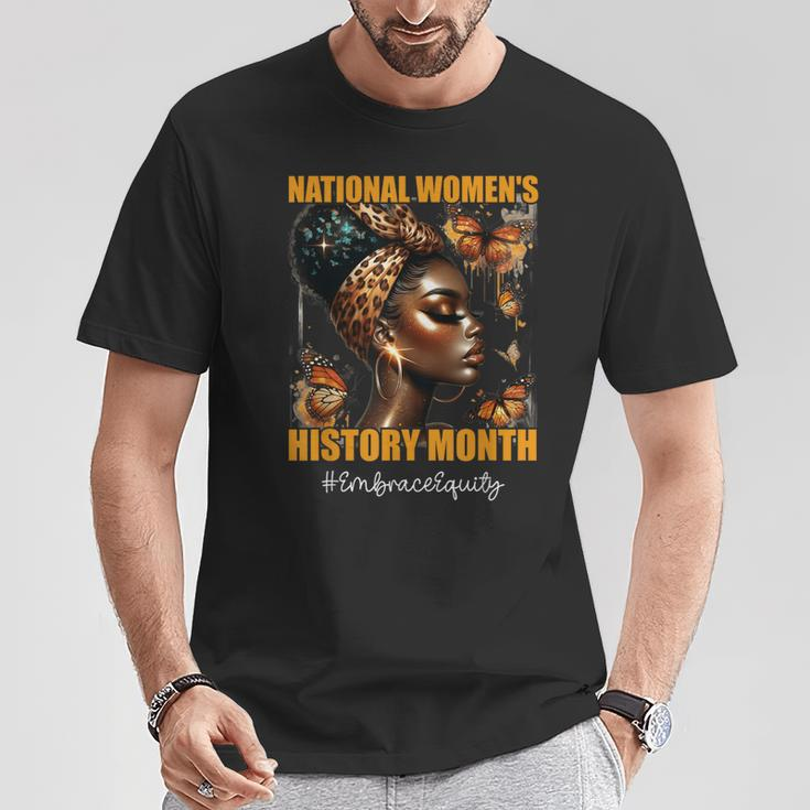 Feminist National Women's History Month 2024 Embrace Equity T-Shirt Unique Gifts