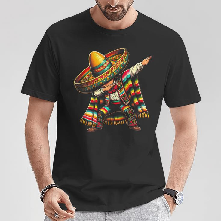 Festive Cinco De Mayo Dabbing Mexican Boy Dance T-Shirt Unique Gifts