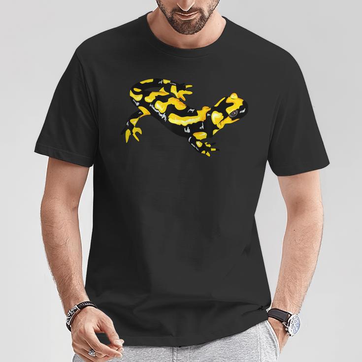 Feuersalamander Real Salamander Fire Molch Lurch T-Shirt Lustige Geschenke