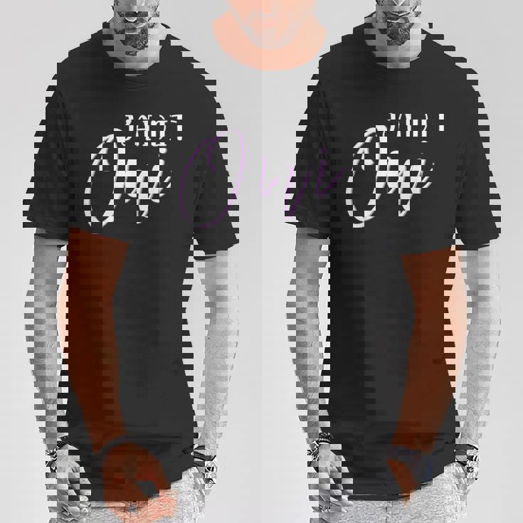 Womens J'Ai Dit Oui Fiançailles Mariée Couple De Mariage Proposal V-Neck T-Shirt