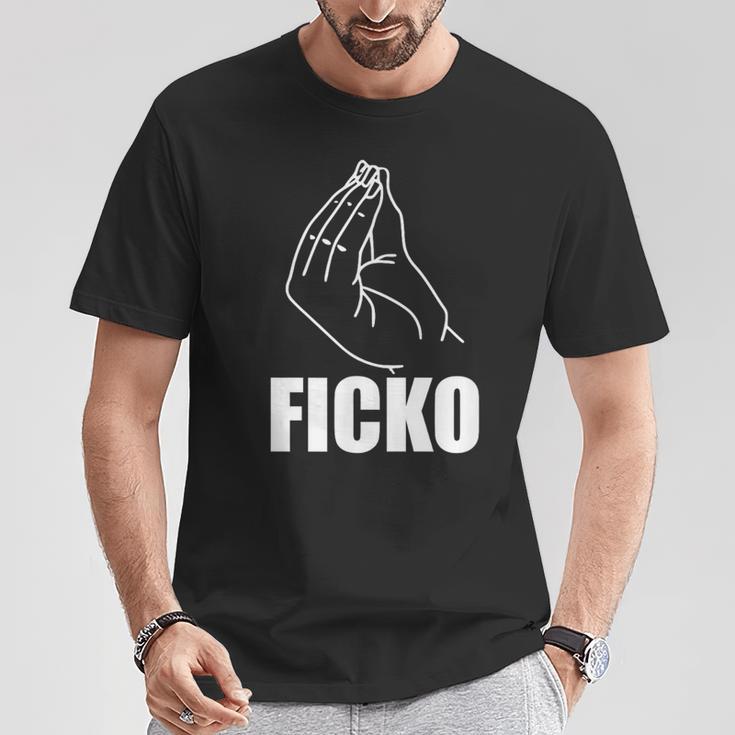 Ficko Italy Hand Sign Fun Geste T-Shirt Lustige Geschenke