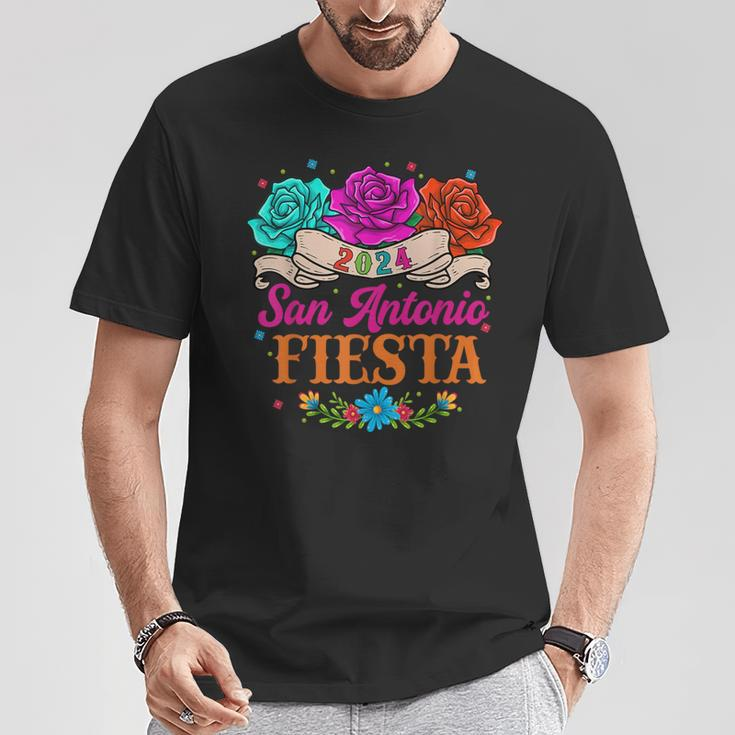 Fiesta San Antonio Texas Roses Mexican Fiesta Party T-Shirt Unique Gifts