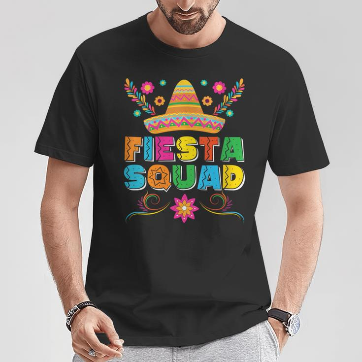 Fiesta Squad Cinco De Mayo Family Matching Mexican Sombrero T-Shirt Funny Gifts