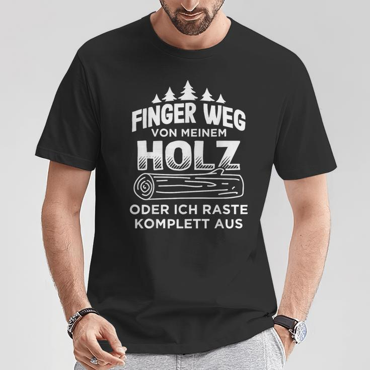 Finger Wegon Mein Holz Forstwirt Lumberjack T-Shirt Lustige Geschenke