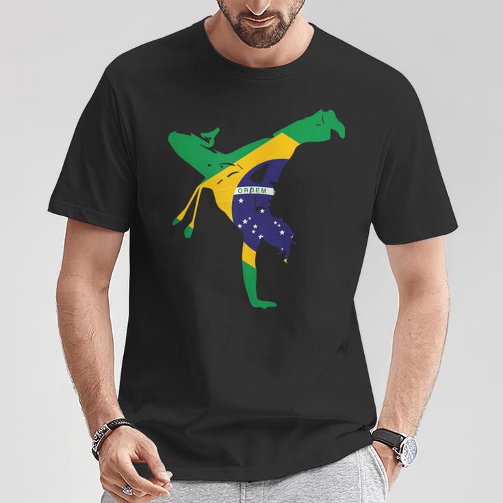 Flag Brazil Capoeira S T-Shirt Lustige Geschenke