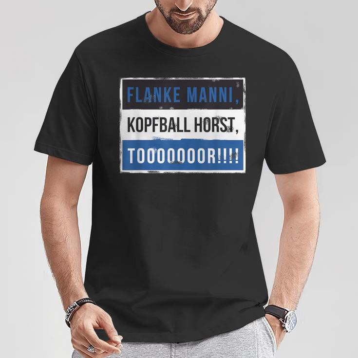 Flanke Manni Headball Horst Tooor Fan Outfit Hamburg Retro T-Shirt Lustige Geschenke