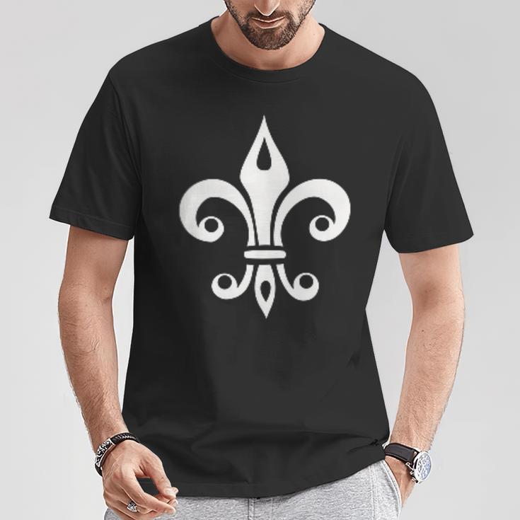 Fleur De Lys Fleur De Lis Heraldry France T-Shirt Lustige Geschenke