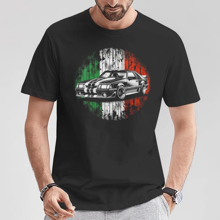 Foxbody Foxbody 50 Irish Flag Foxbody Stang Car Lover T-Shirt Unique Gifts