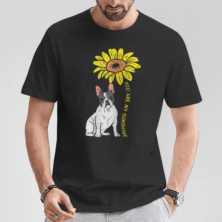 French Bulldog Sunflower Sunshine Frenchie Dog Women T-Shirt Unique Gifts