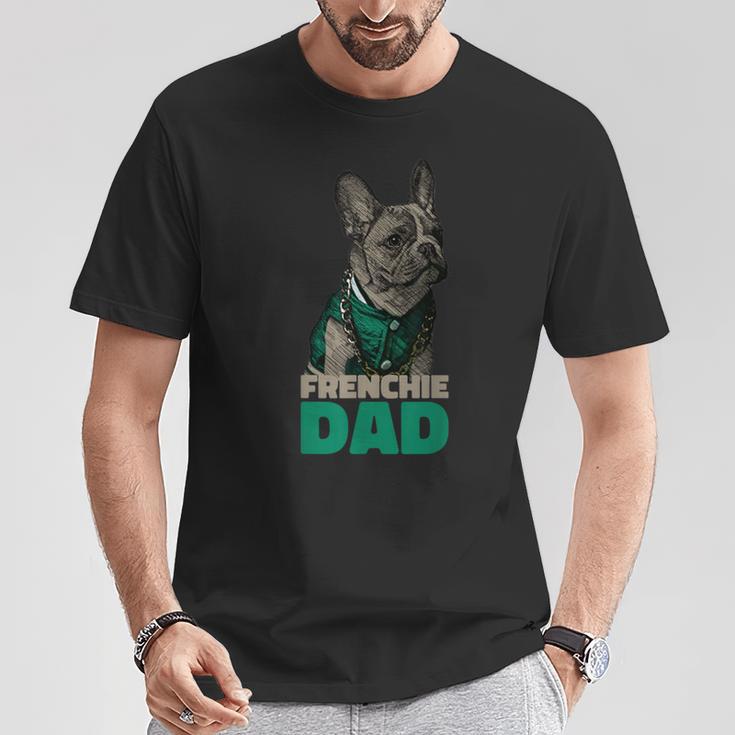 Frenchie Dad French Bulldog Dad T-Shirt Lustige Geschenke