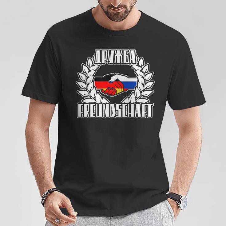 Freundschaft Deutschland Und Russland T-Shirt Lustige Geschenke