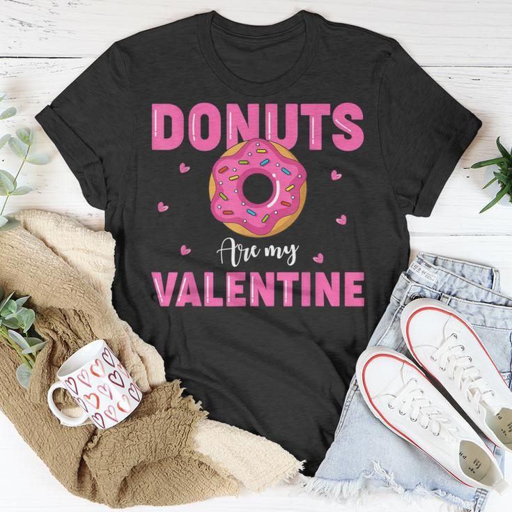 Adult Anti Valentine's Day Donuts Is My Valentine T-Shirt Funny Gifts