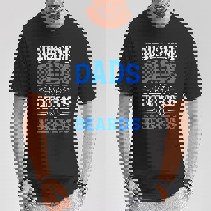 Awesome Dads Have Tattoos And Beards Father's Day T-Shirt Personalized Gifts Awesome Dads Have Tattoos And Beards Father's Day T-Shirt Personalized Gifts