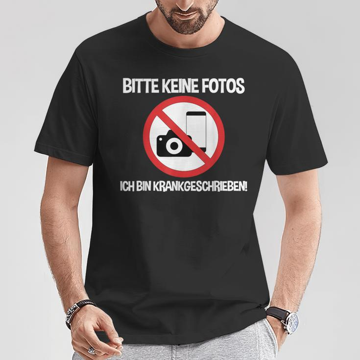 Bitte Keine Fotos Bitte Keine Fotos German Lang Black T-Shirt Lustige Geschenke