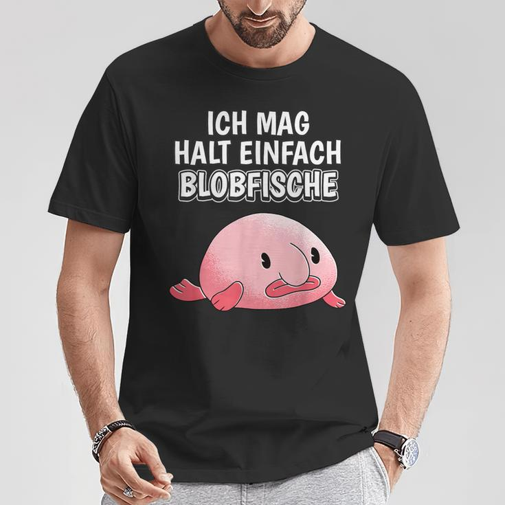 Blobfish Slogan Ich Mag Halt Einfach Blobfische T-Shirt Lustige Geschenke