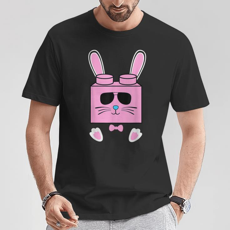 Brick Rabbit Building Blocks Easter Day Master Builder T-Shirt Unique Gifts