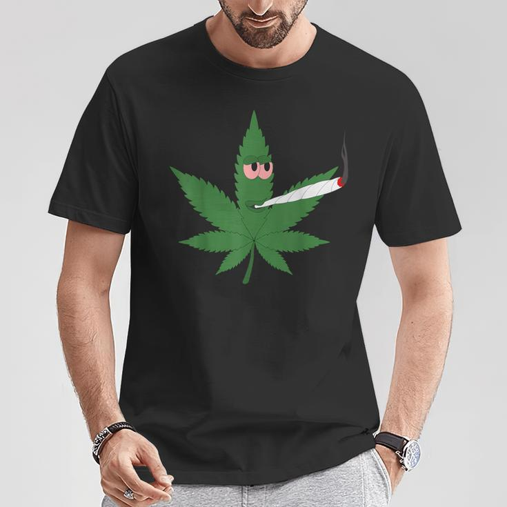 Cannabis Kiffer Leaf Joint Amsterdam Tourist T-Shirt Lustige Geschenke