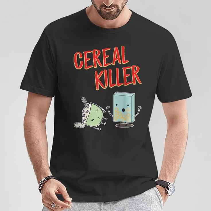 Cereal Killer Food Graphic Novelty T-Shirt Unique Gifts