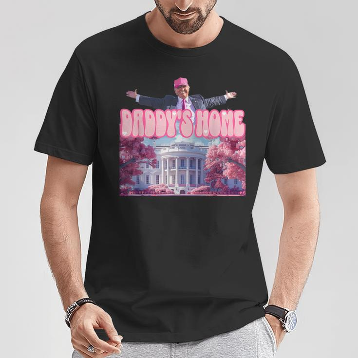 Daddy's Home Trump Pink 2024 Take America Back 2024 T-Shirt Unique Gifts