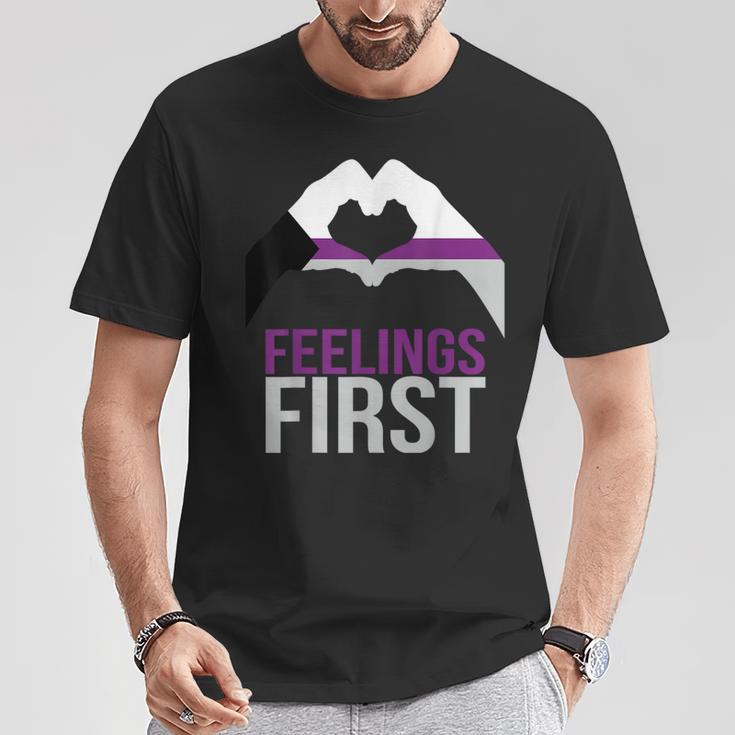 Demisexual Joke Heart Demisexual Flag T-Shirt Unique Gifts