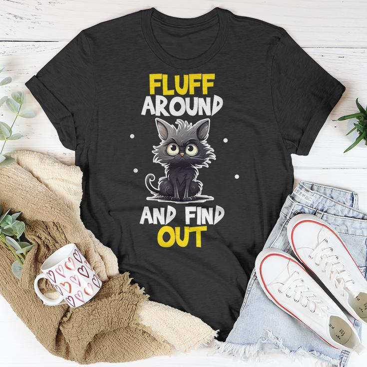 Fluff Around And Find Out Cat Lovers Cute Sarcasm T-Shirt Funny Gifts
