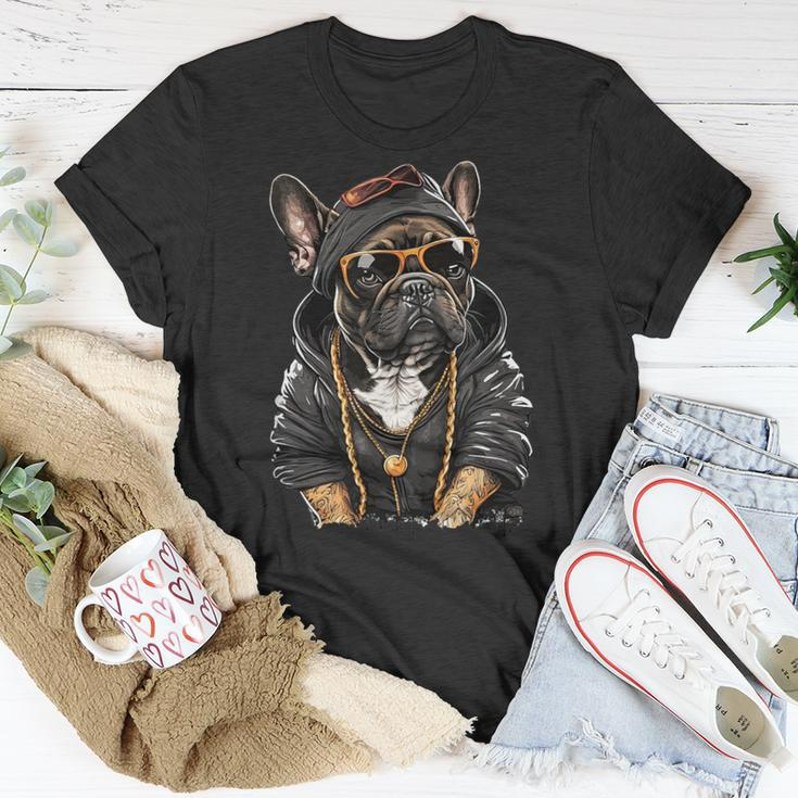 French Bulldog Frenchie Rap Hip Hop R&B T-Shirt Unique Gifts