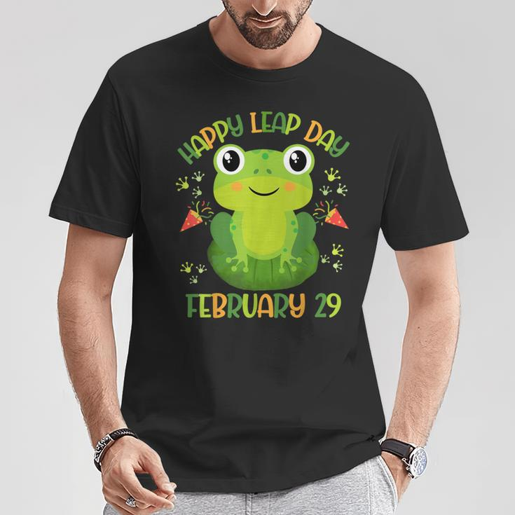 Frog Happy Leap Day February 29 Birthday Leap Year T-Shirt Unique Gifts
