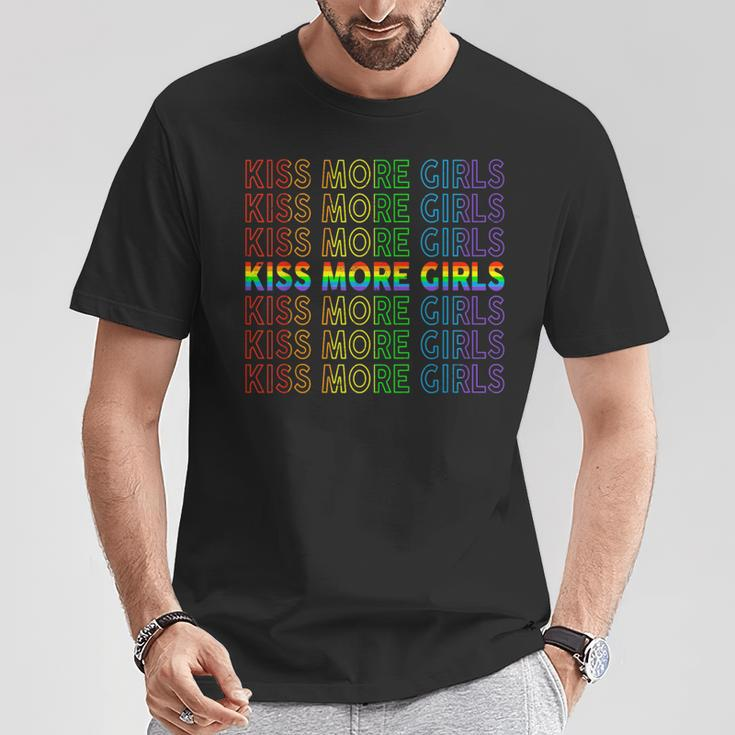 Gay Lesbian Pride Lgbt Kiss More Girls Feminist Pride T-Shirt Unique Gifts