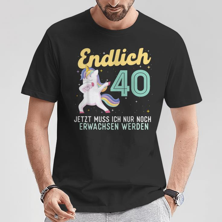 Humour Endlich 40 Jahre Birthday T-Shirt Lustige Geschenke