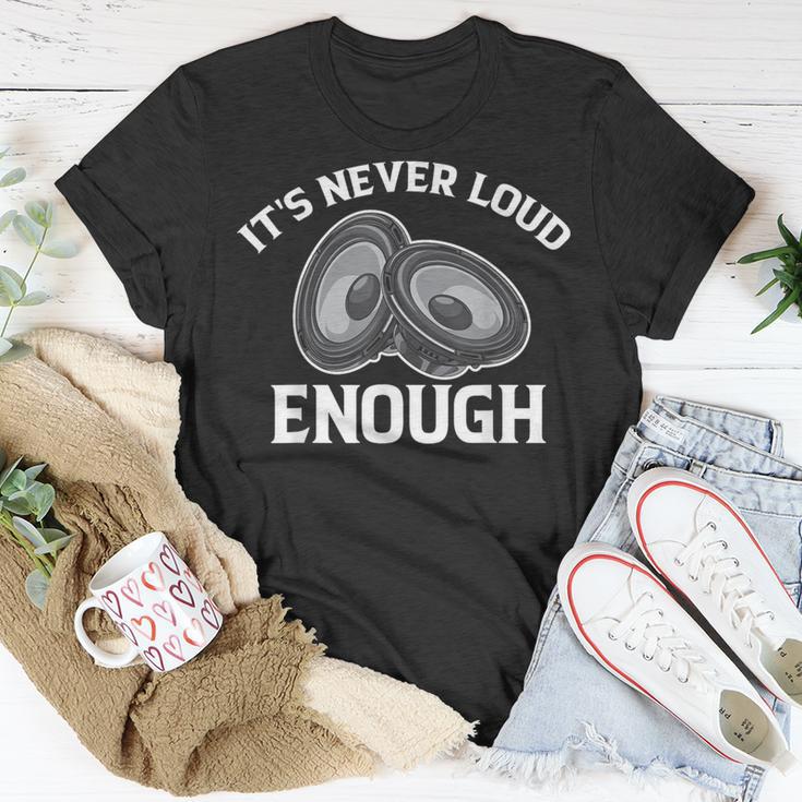 It's Never Loud Enough Car Audio Lovers Vintage T-Shirt Unique Gifts